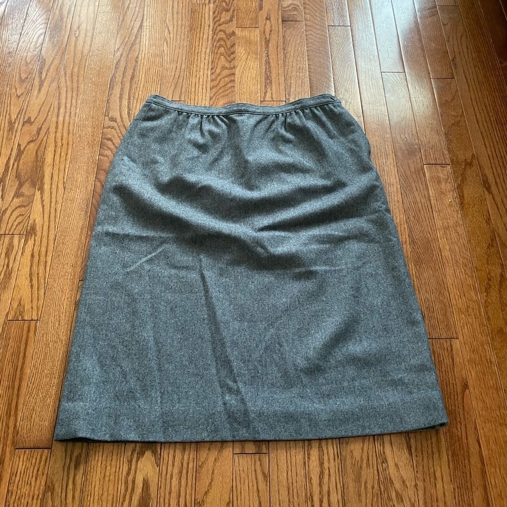 Pendleton Gray Wool Midi Pencil Skirt Women’s Sz 16